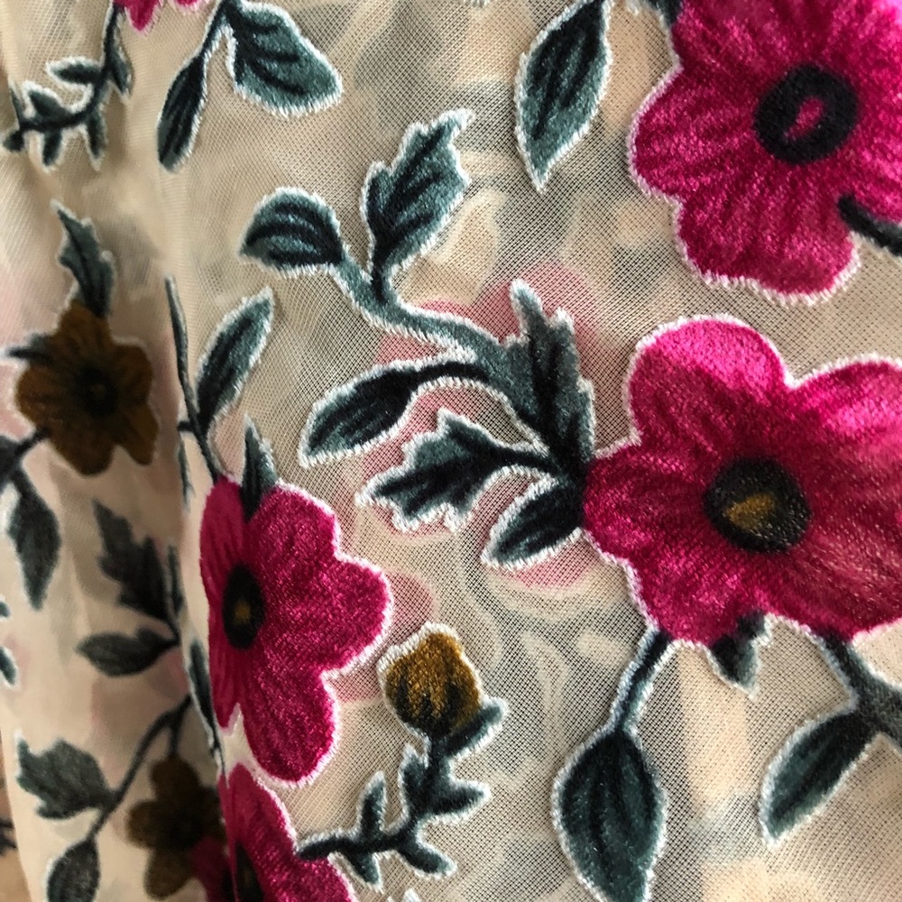Boho Floral Drape Kimono – Size L, NWT - Picture 4 of 4